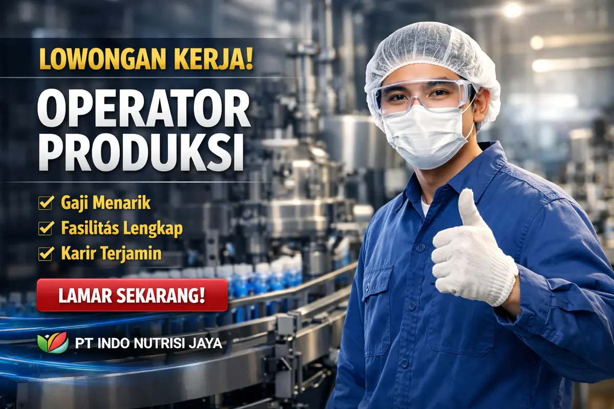 Job opportunity at PT Indo Nutrisi Jaya