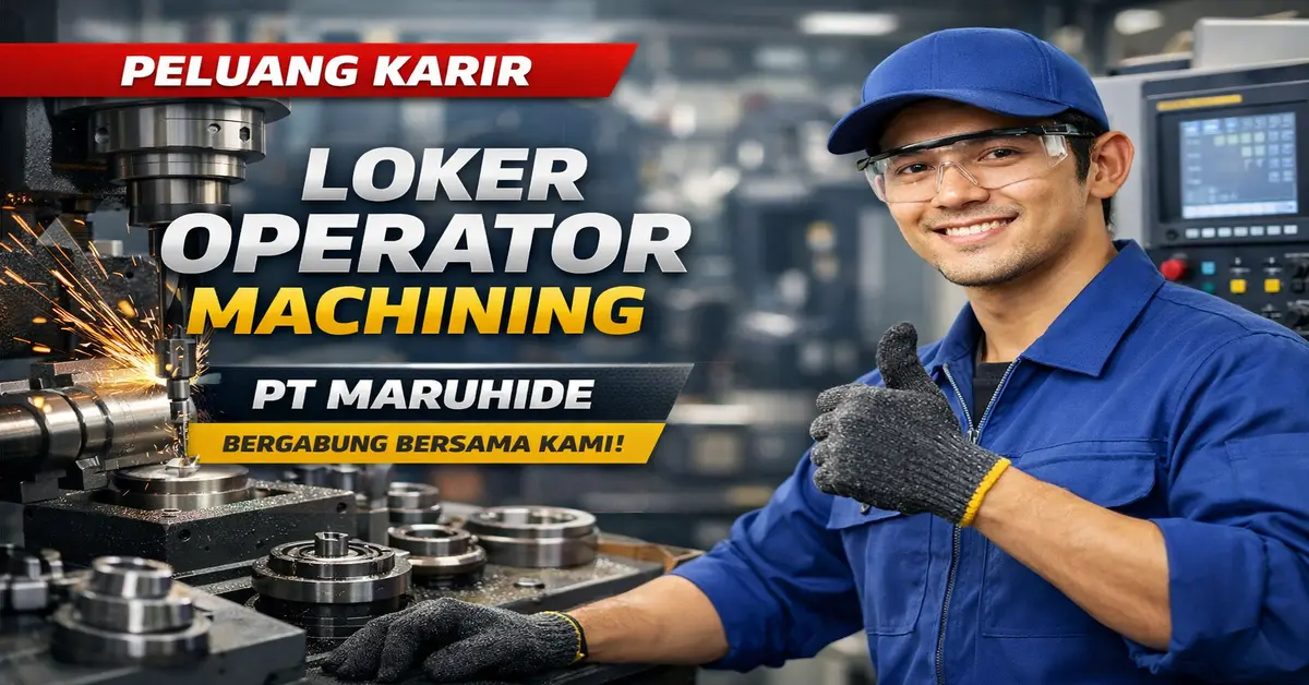 Peluang Karir: Loker Operator Machining PT Maruhide