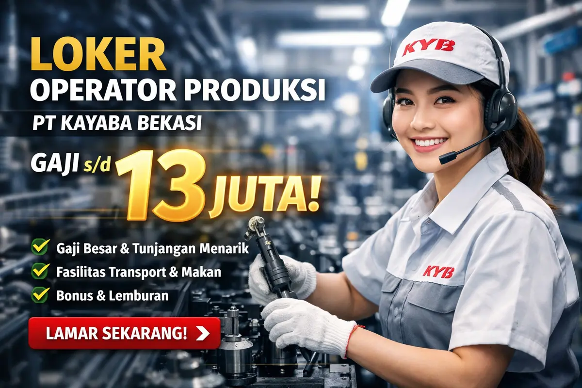 Lowongan Kerja PT Kayaba Bekasi: Operator Produksi (SMA/SMK)