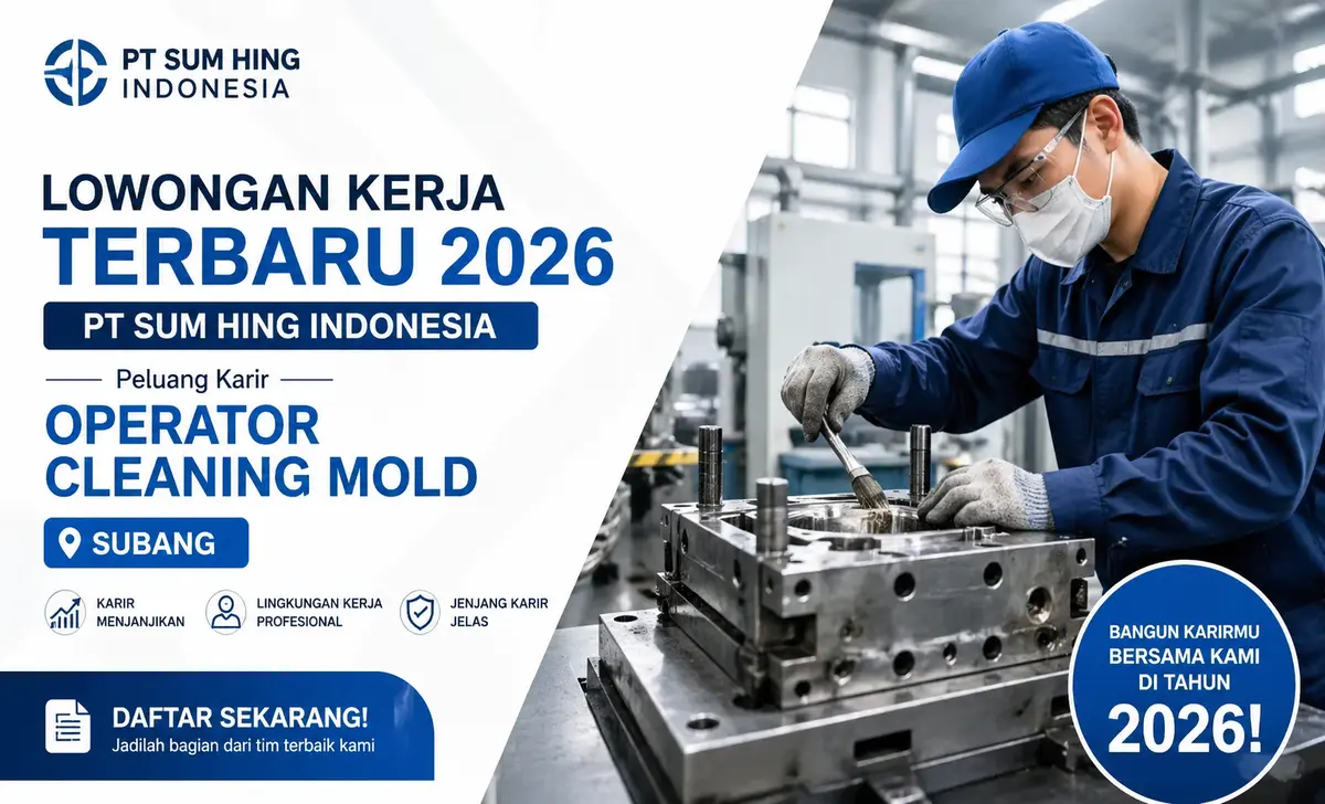 Lowongan kerja operator cleaning mold 2026

