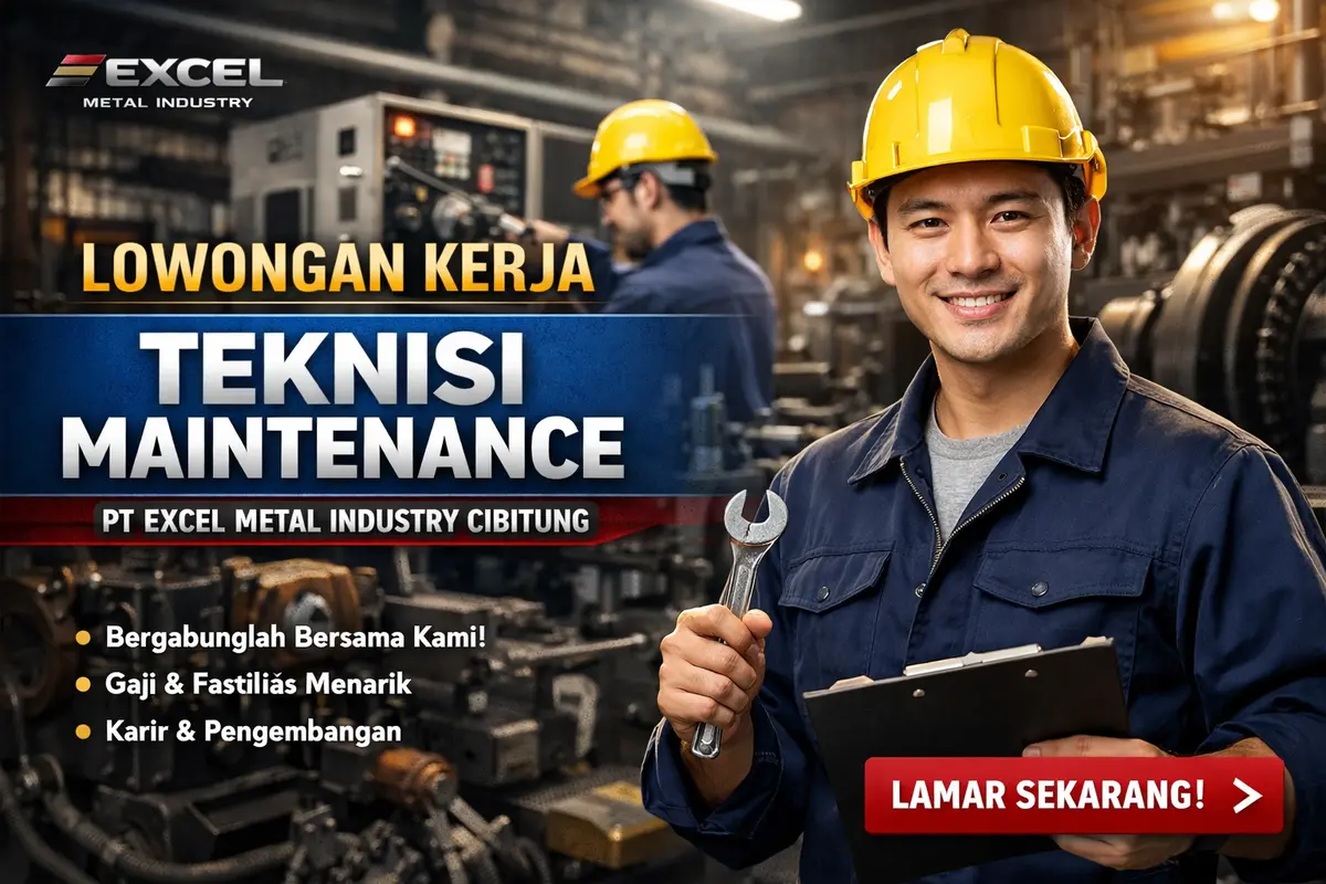 Loker Teknisi Maintenance PT Excel Metal Industry Cibitung