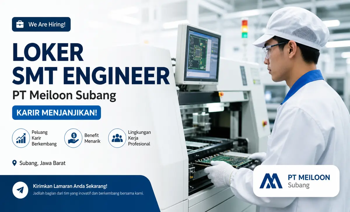 Lowongan SMT Engineer di Subang