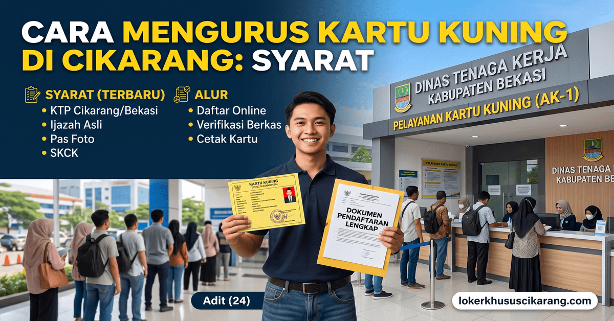Cara Mengurus Kartu Kuning di Cikarang Syarat & Alur 2026