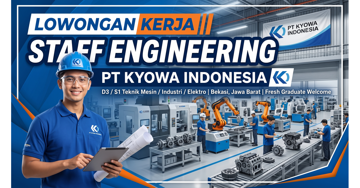 Lowongan Kerja Staff Engineering PT Kyowa Indonesia Peluang Karir Profesional di Cikarang